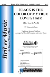 Black Is the Color of My True Love's Hair Two-Part choral sheet music cover